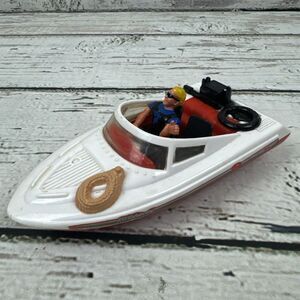 Vintage 2000 Matchbox Boat Deep‎ Sea Patrol Man 6" Friction Toy